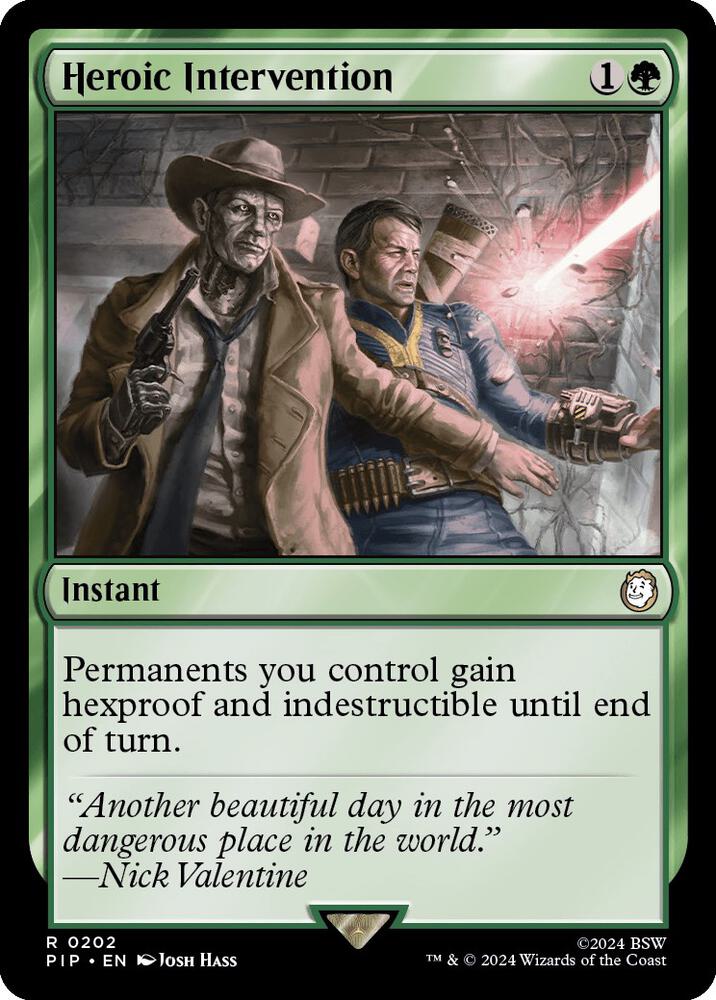 Heroic Intervention 202 Rare Universes Beyond: Fallout NM/M