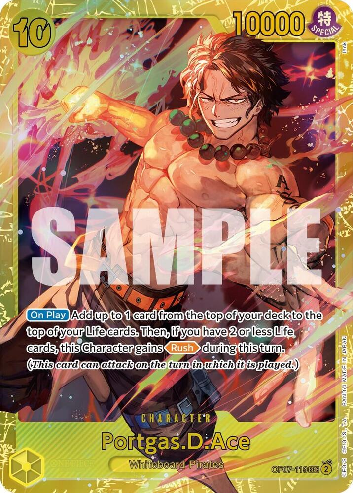 Portgas.D.Ace (119) OP07-119 Secret Rare 500 Years in the Future NM/M
