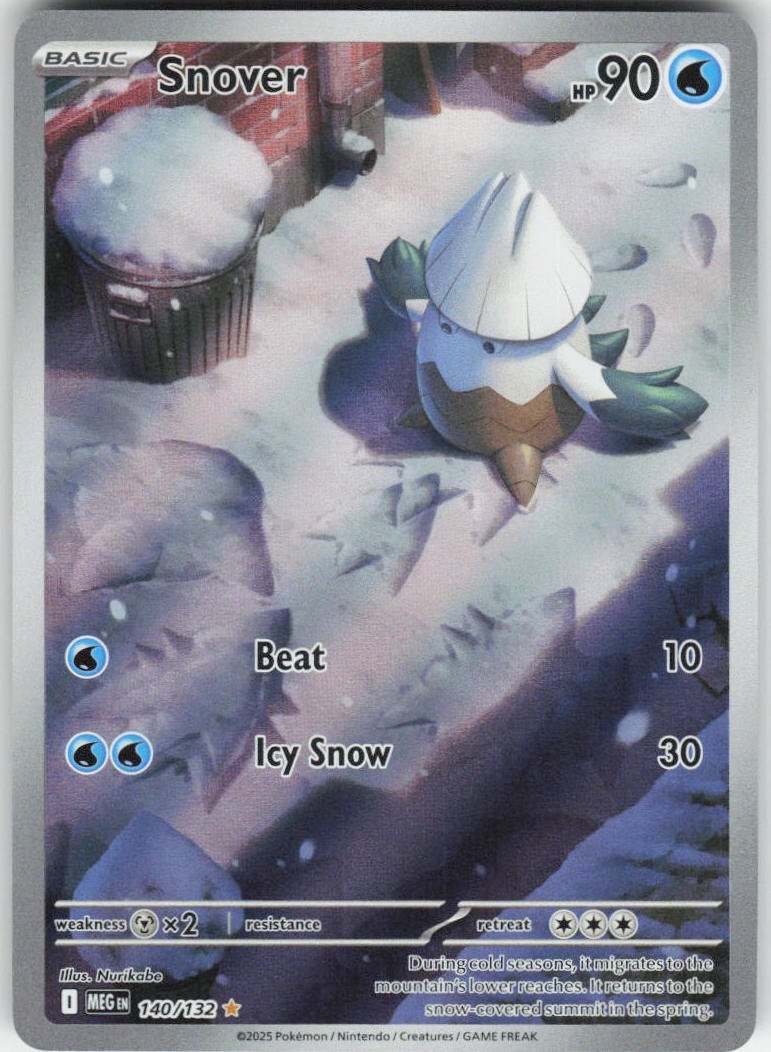 Snover - Illustration Rare ME01: Mega Evolution 140/132 NM