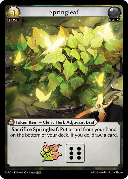 Springleaf 074 Common Mercurial Heart NM/M