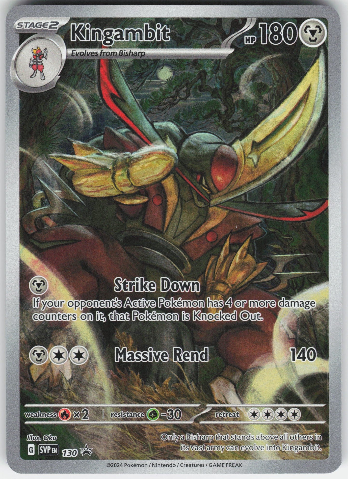 Kingambit Promo SV: Scarlet & Violet Promo Cards 130 NM