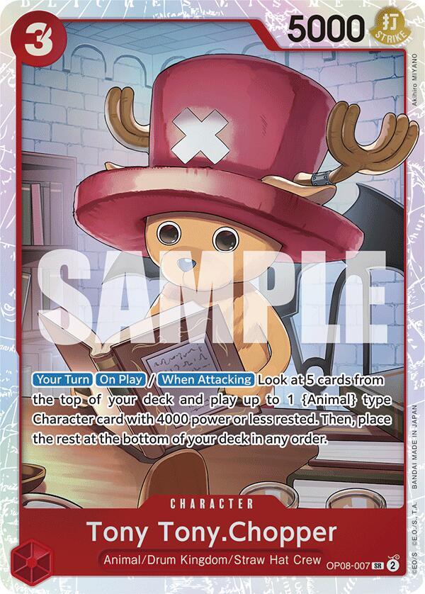 Tony Tony.Chopper (007) OP08-007 Super Rare Two Legends NM/M