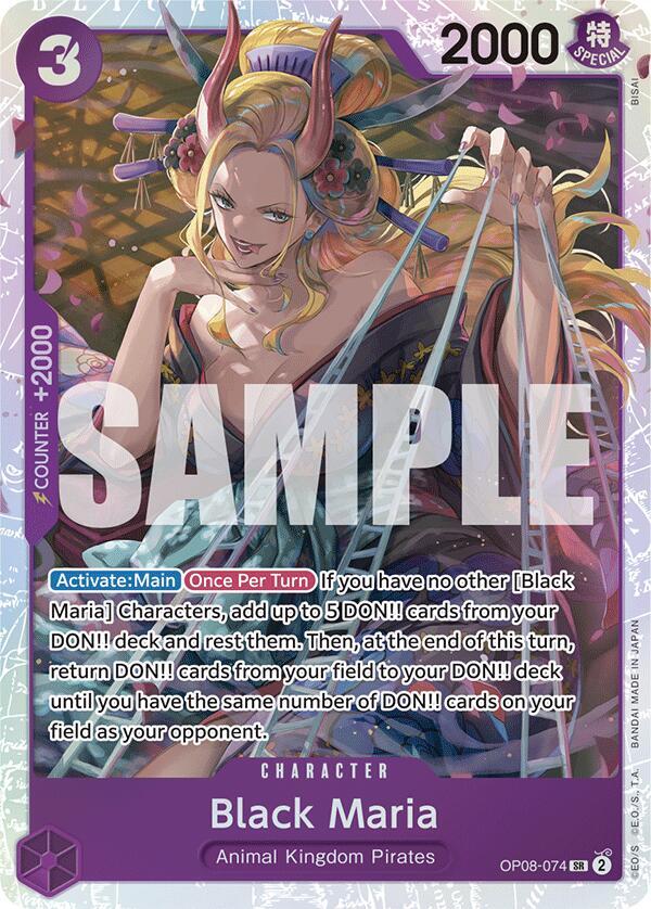 Black Maria OP08-074 Super Rare Two Legends NM/M