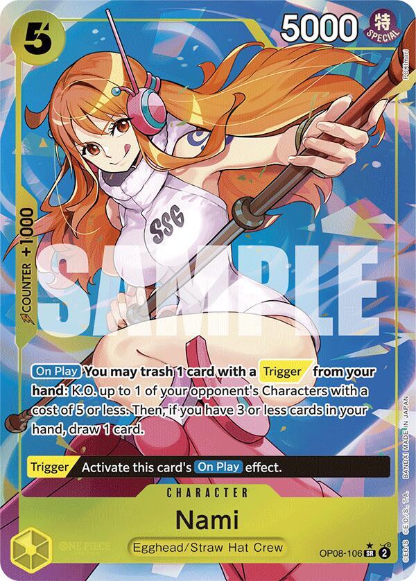 Nami (Parallel) OP08-106 Super Rare Two Legends NM/M