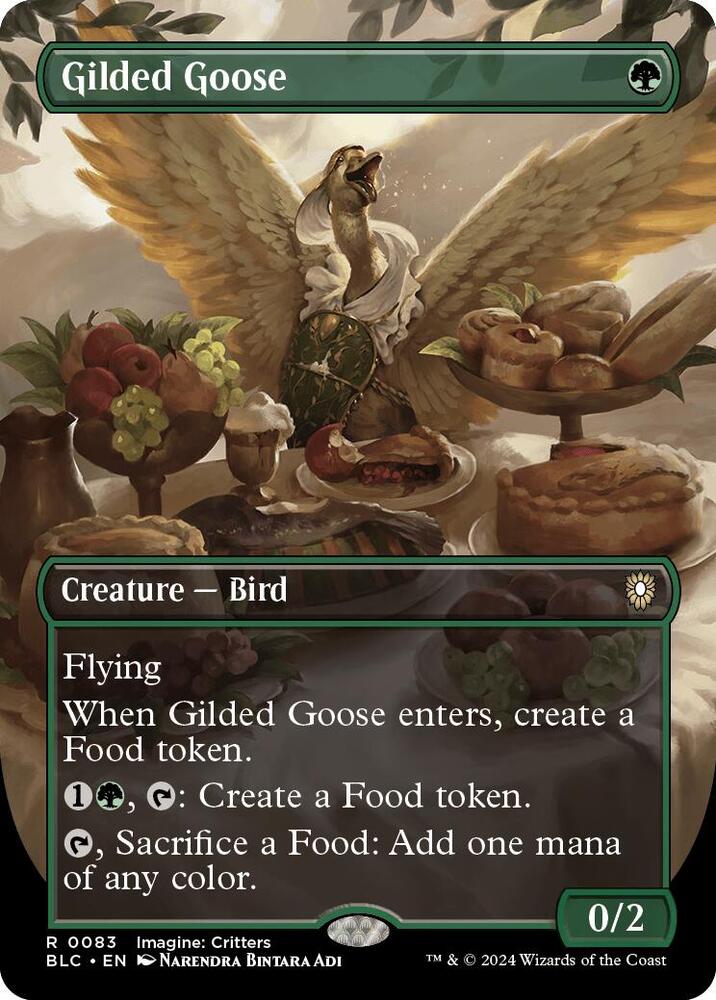 Gilded Goose (Borderless) 83 Rare Commander: Bloomburrow NM/M