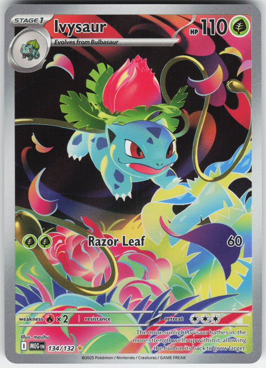 Ivysaur - Illustration Rare ME01: Mega Evolution 134/132 NM