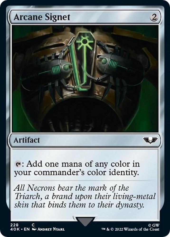 Arcane Signet (228) 228 Common Universes Beyond: Warhammer 40,000 NM/M