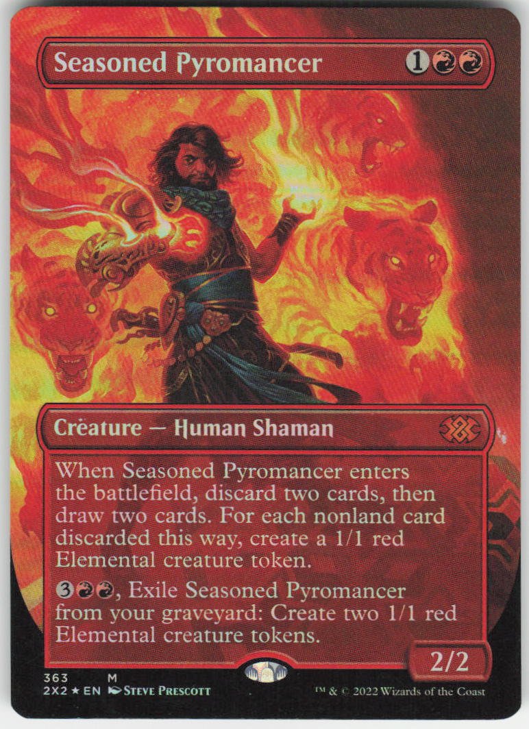 Seasoned Pyromancer (Borderless) M Double Masters 2022 363 NM