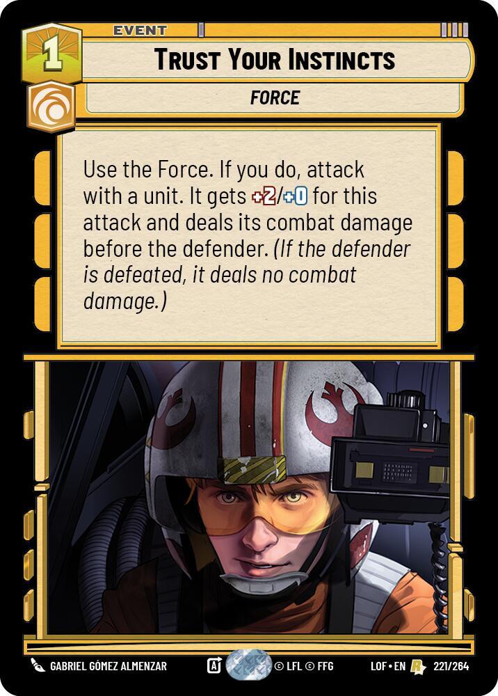 Trust Your Instincts 221/264 Rare Legends of the Force NM/M