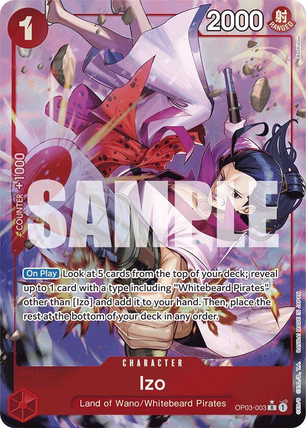 Izo (Alternate Art) OP03-003 Rare Premium Booster -The Best- NM/M