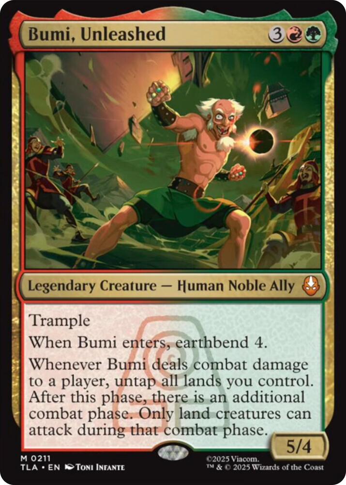 Bumi, Unleashed 211 Mythic Avatar: The Last Airbender NM/M