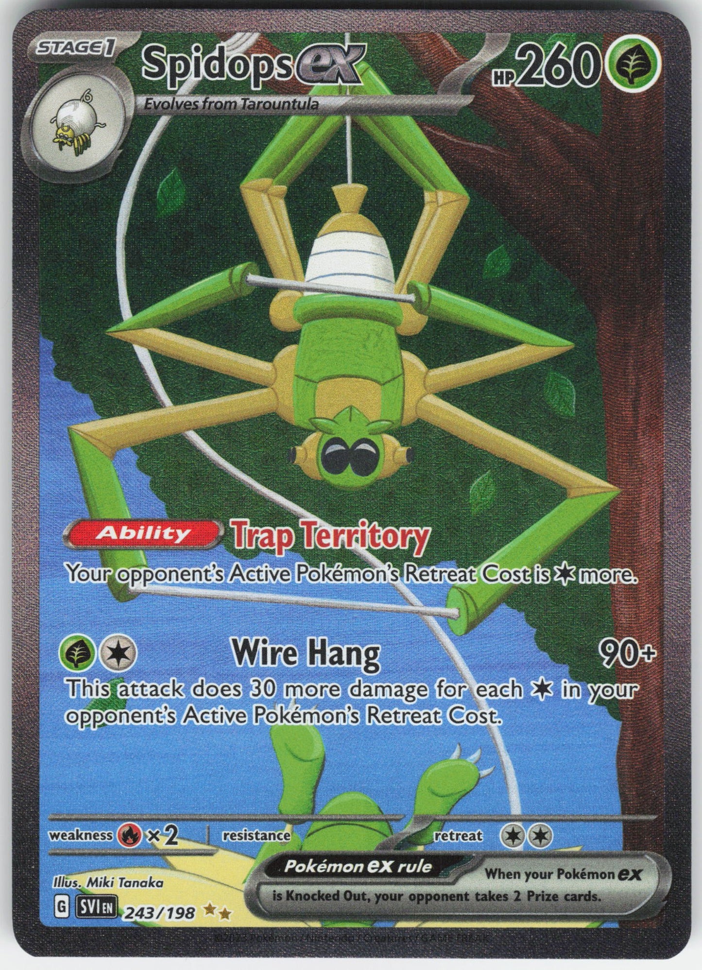 Spidops ex - Special Illustration Rare SV01: Scarlet & Violet Base Set 243/198 NM