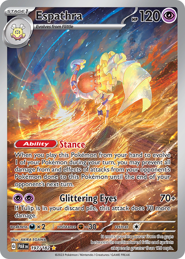 Espathra 197/182 Illustration Rare Paradox Rift NM/M