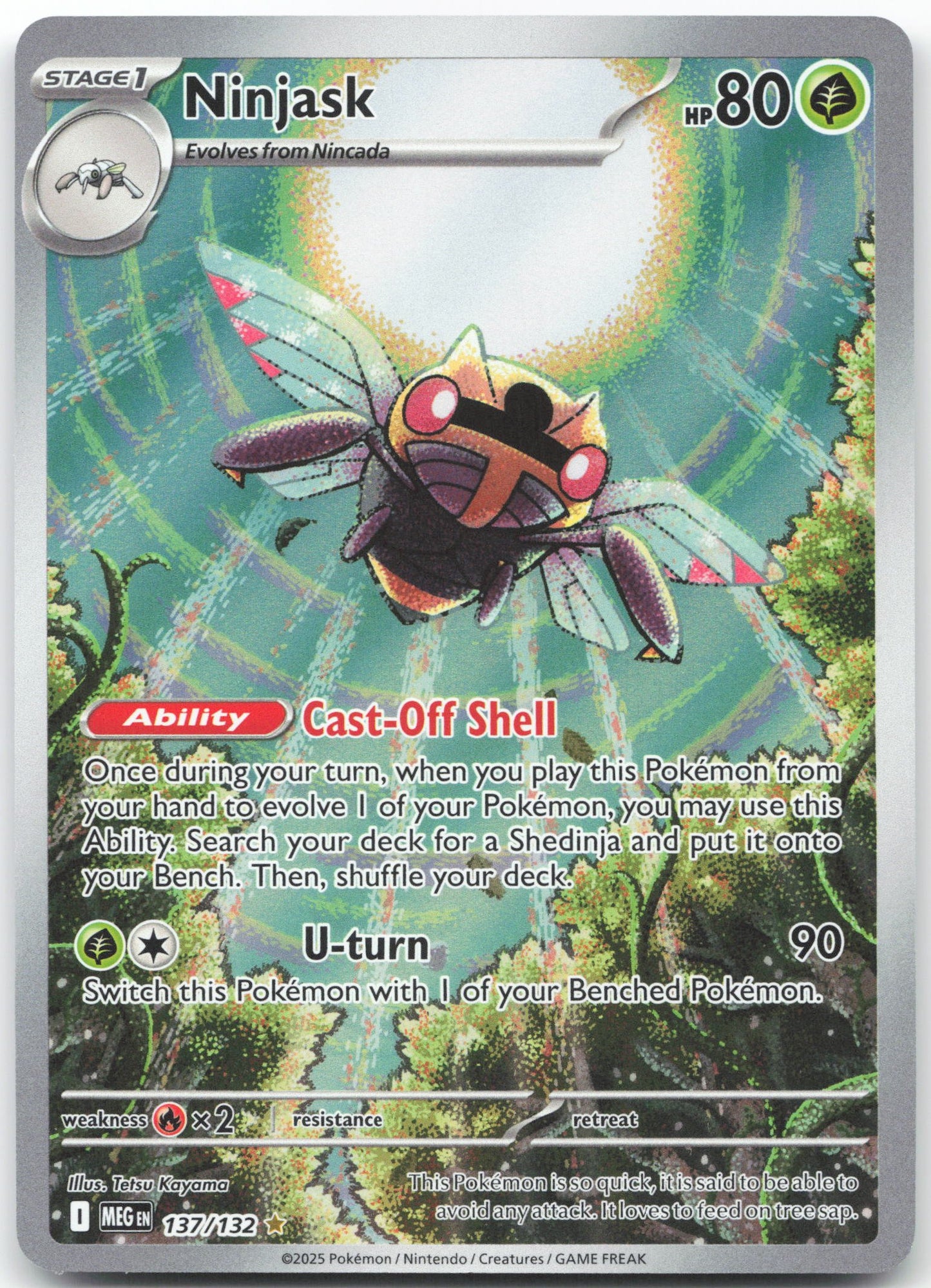 Ninjask - Illustration Rare ME01: Mega Evolution 137/132 NM