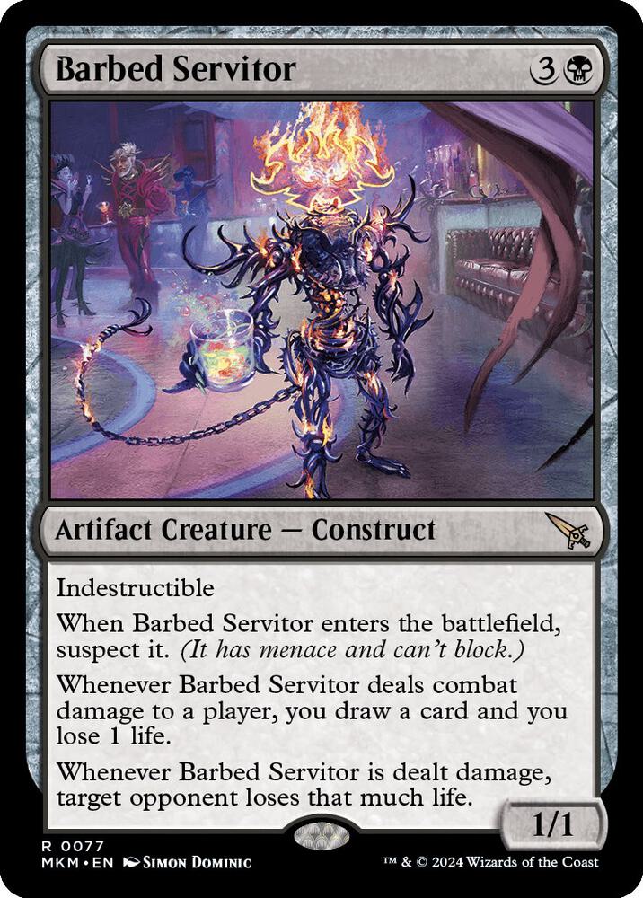 Barbed Servitor 77 Rare Murders at Karlov Manor NM/M