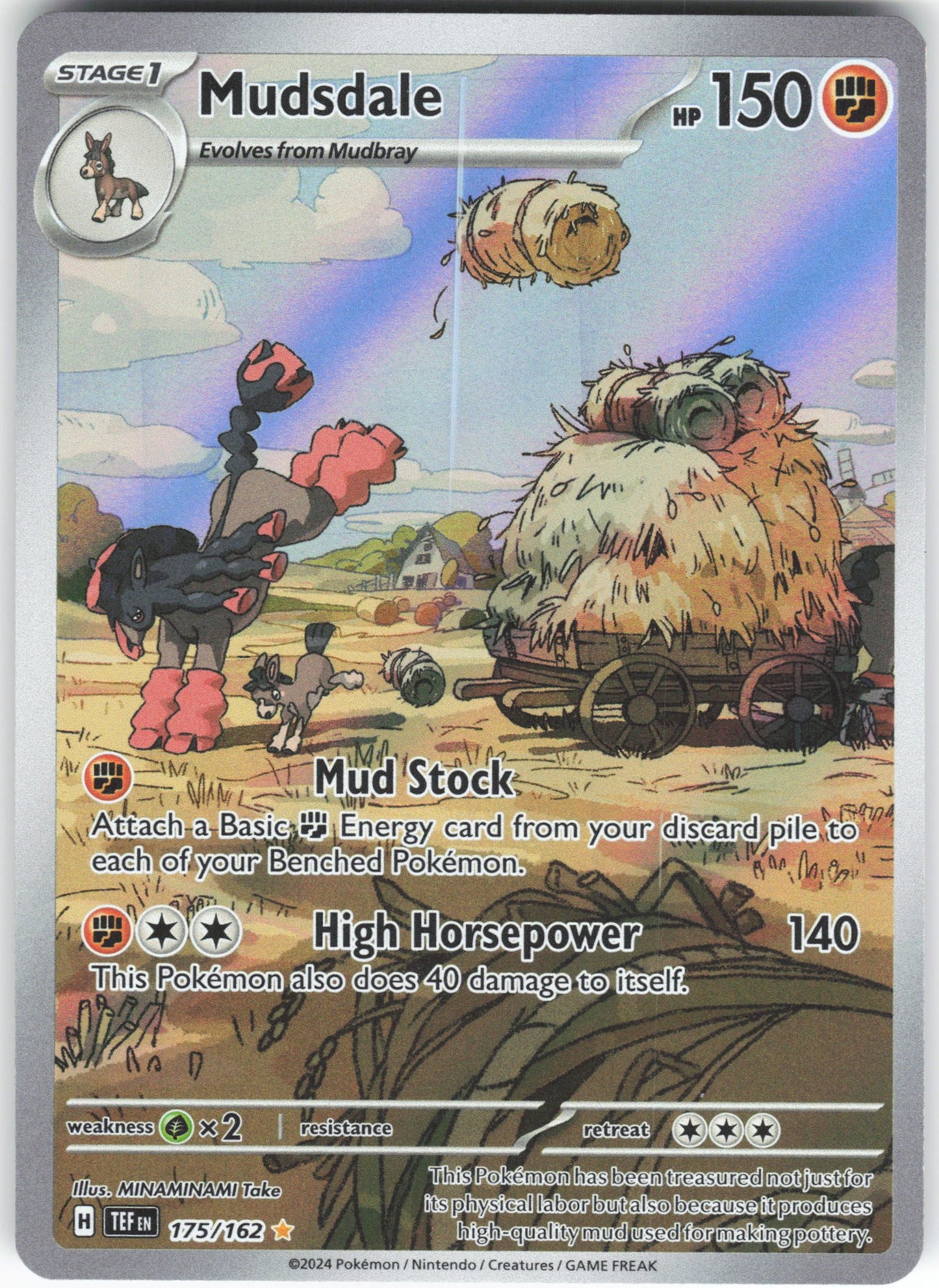 Mudsdale - Illustration Rare SV05: Temporal Forces 175/162 NM