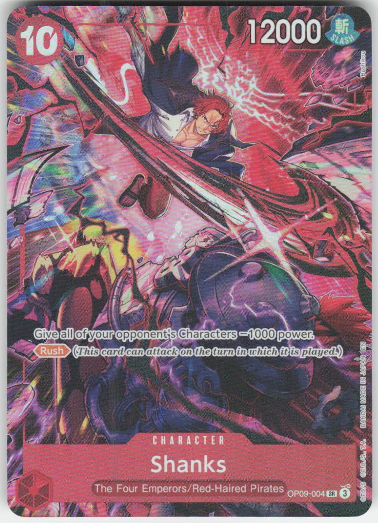 PSA10　シャンクス〈OP09-004〉2nd ANNIVERSARY SET Shanks (004) (English Version 2nd Anniversary Set) - One Piece