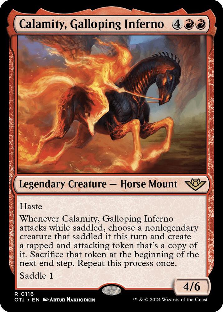 Calamity, Galloping Inferno 116 Rare Outlaws of Thunder Junction NM/M