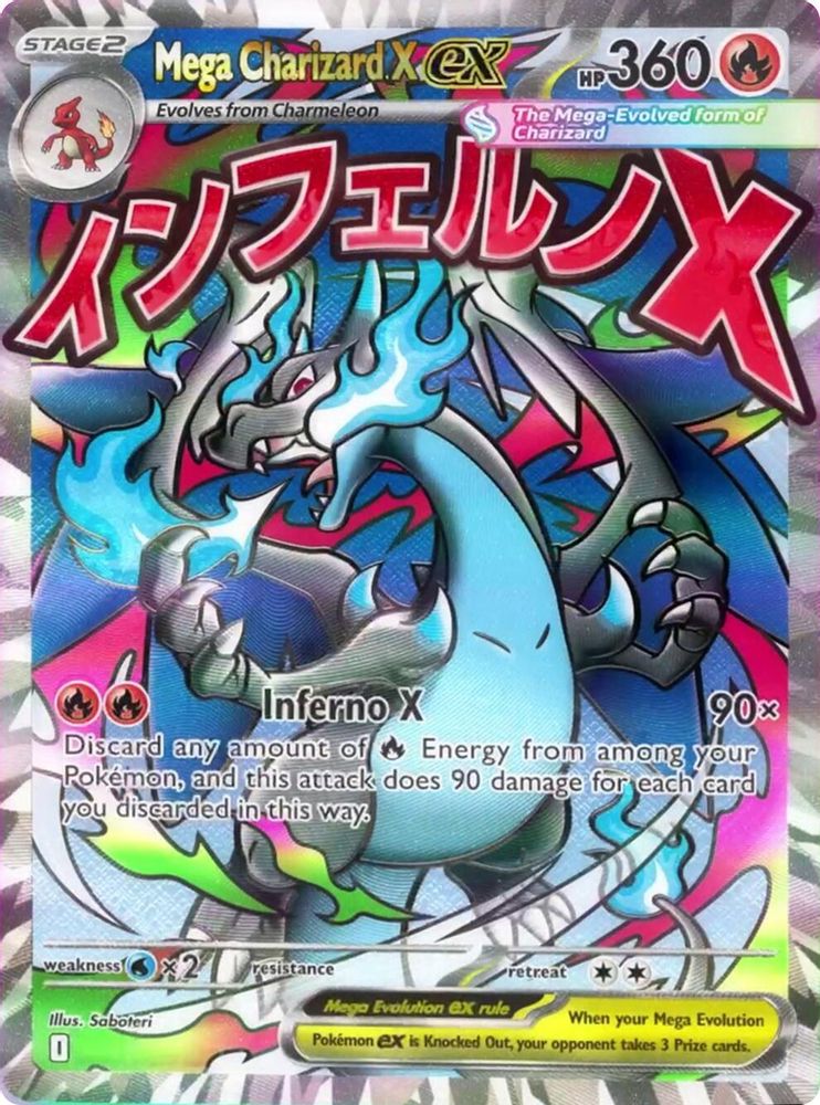 Mega Charizard X ex 023 Promo ME: Mega Evolution Promo Holo NM/M