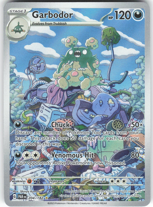 Garbodor Illustration Rare SV04: Paradox Rift 204/182 NM