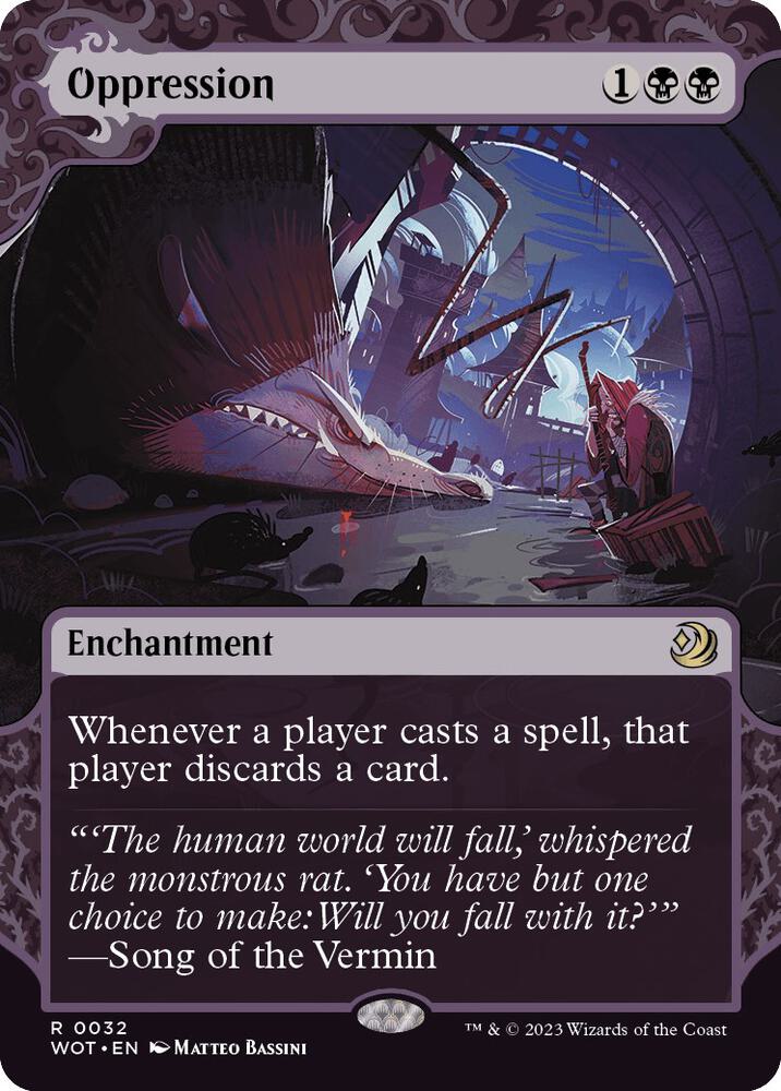Oppression 32 Rare Wilds of Eldraine: Enchanting Tales NM/M