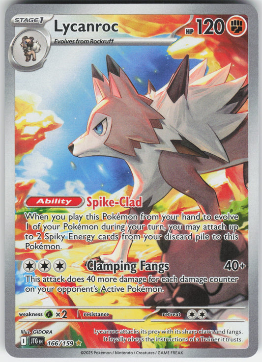 Lycanroc - Illustration Rare SV09: Journey Together 166/159 NM