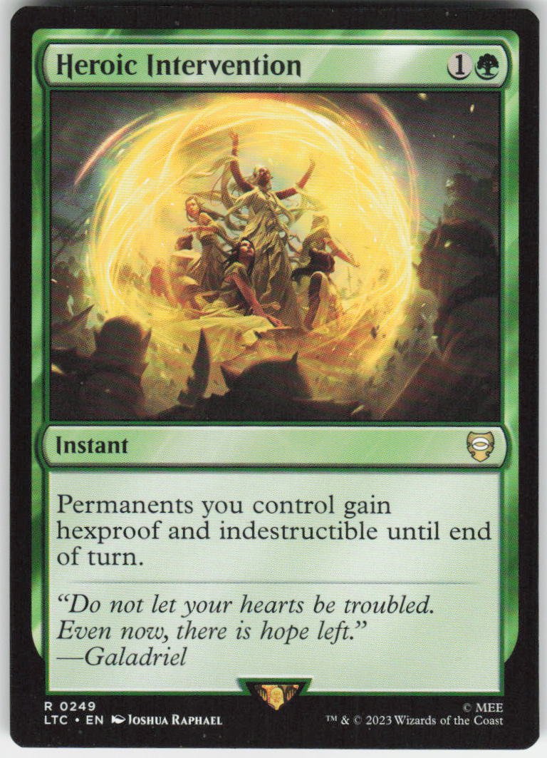 Heroic Intervention R Commander: The Lord of the Rings: Tales of Middle-earth 249 NM