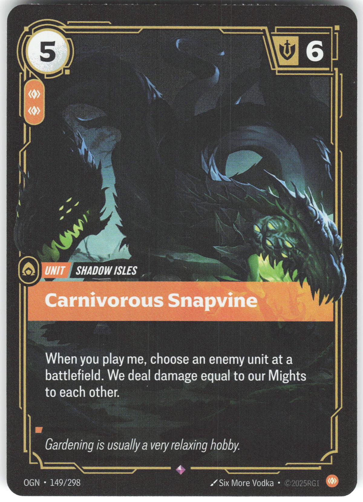 Carnivorous Snapvine Rare Origins 149/298 NM