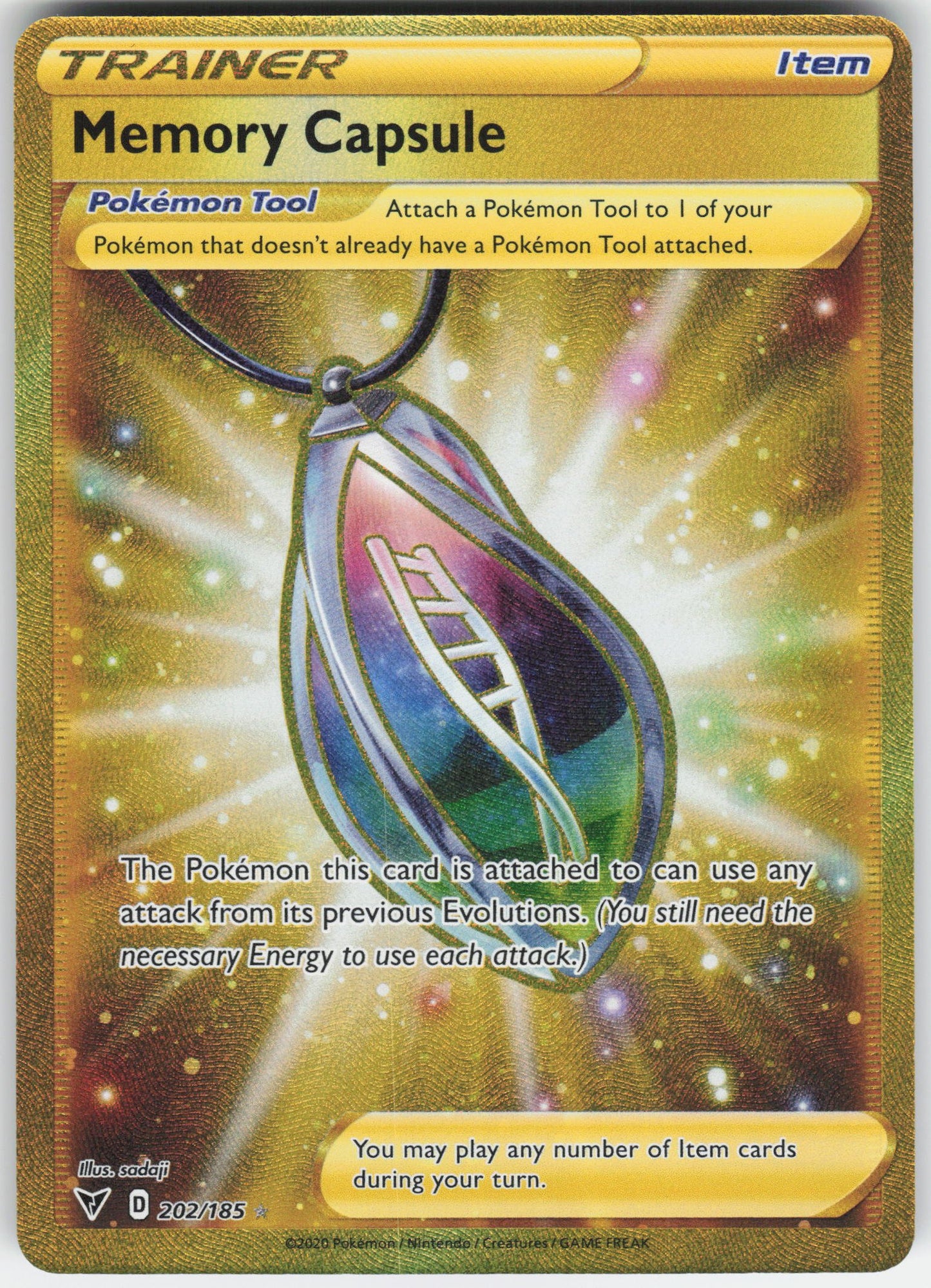 Memory Capsule (Secret) Secret Rare SWSH04: Vivid Voltage 202/185 NM