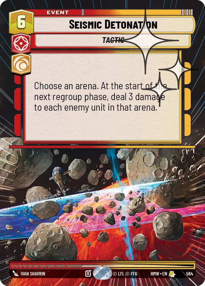 Seismic Detonation (Hyperspace Foil) 564 Rare Homeworlds NM/M