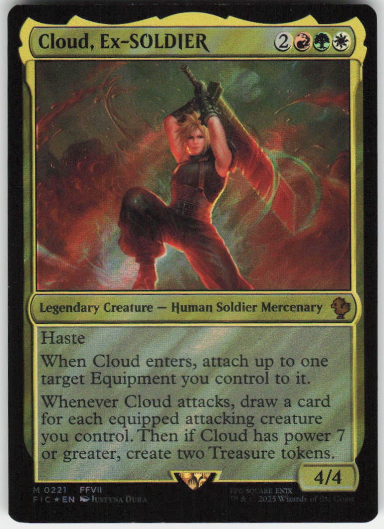 Cloud, Ex-SOLDIER (Surge Foil) M Commander: FINAL FANTASY 221 NM