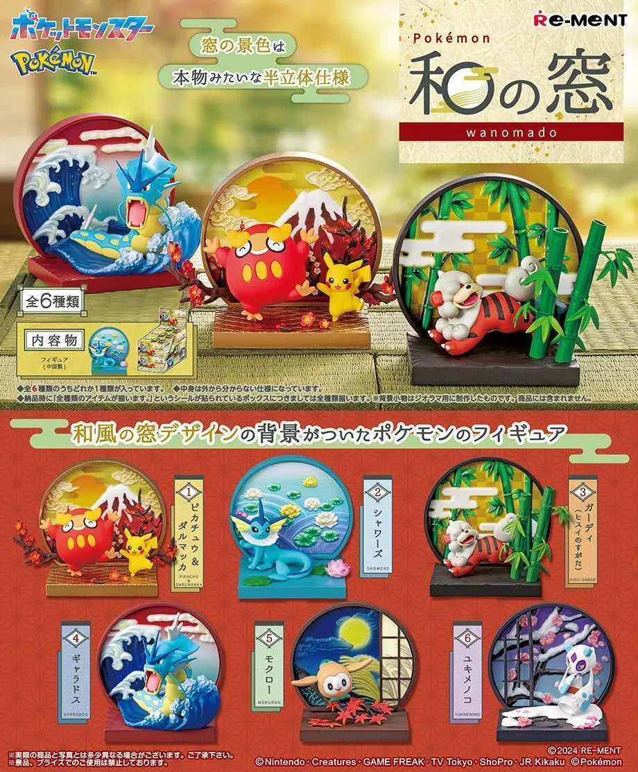 Pokemon Japanese Style Window Blind Box RE-MENT