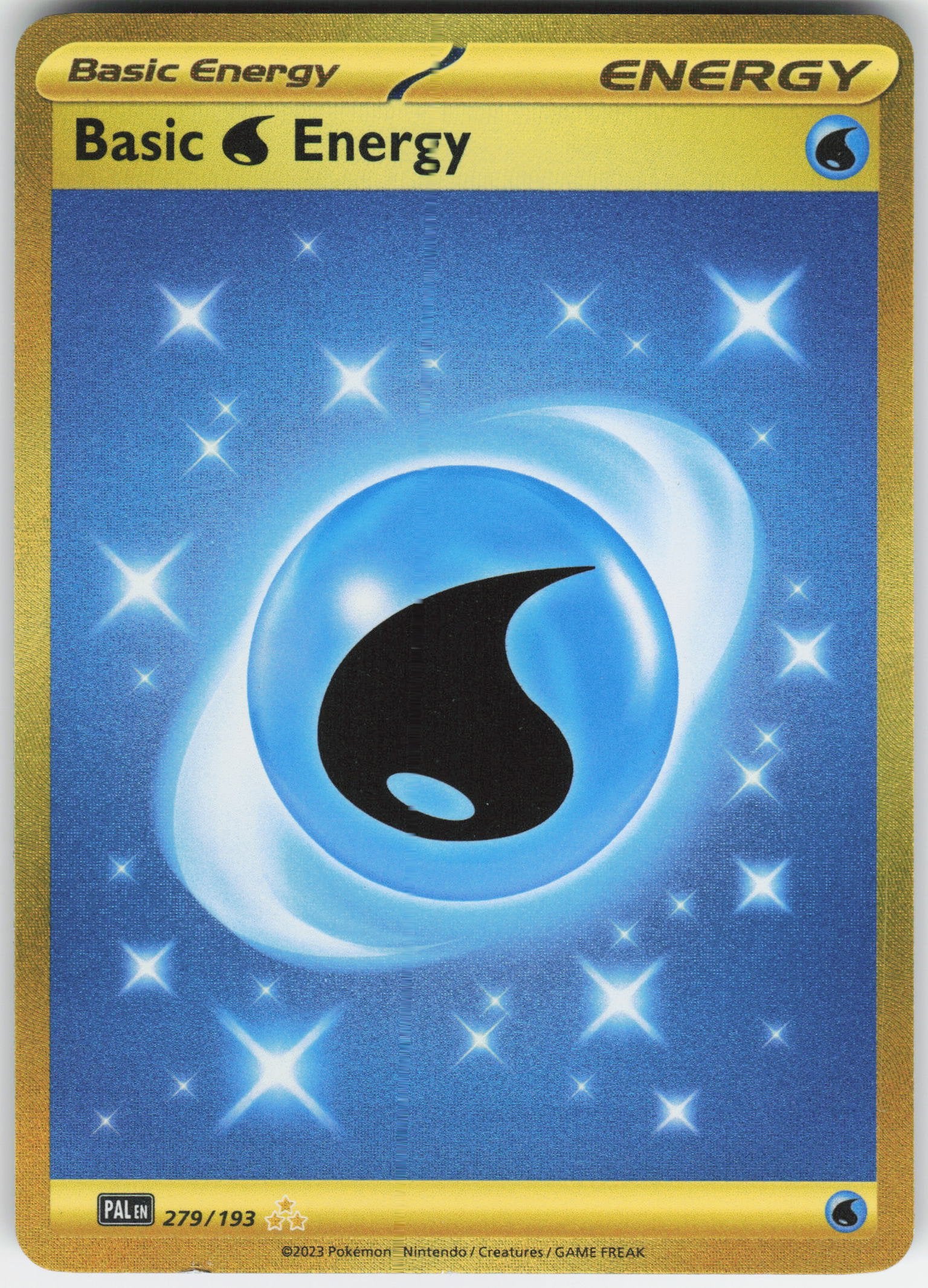 Basic Water Energy - Hyper Rare SV02: Paldea Evolved 279/193 NM