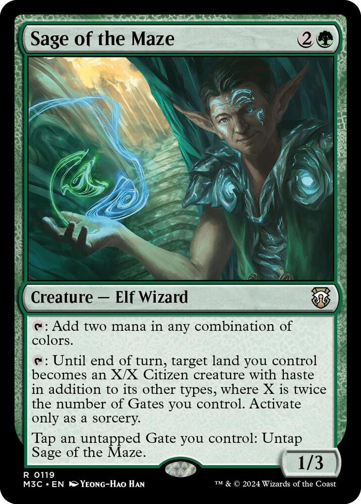Sage of the Maze 119 Rare Commander: Modern Horizons 3 NM/M