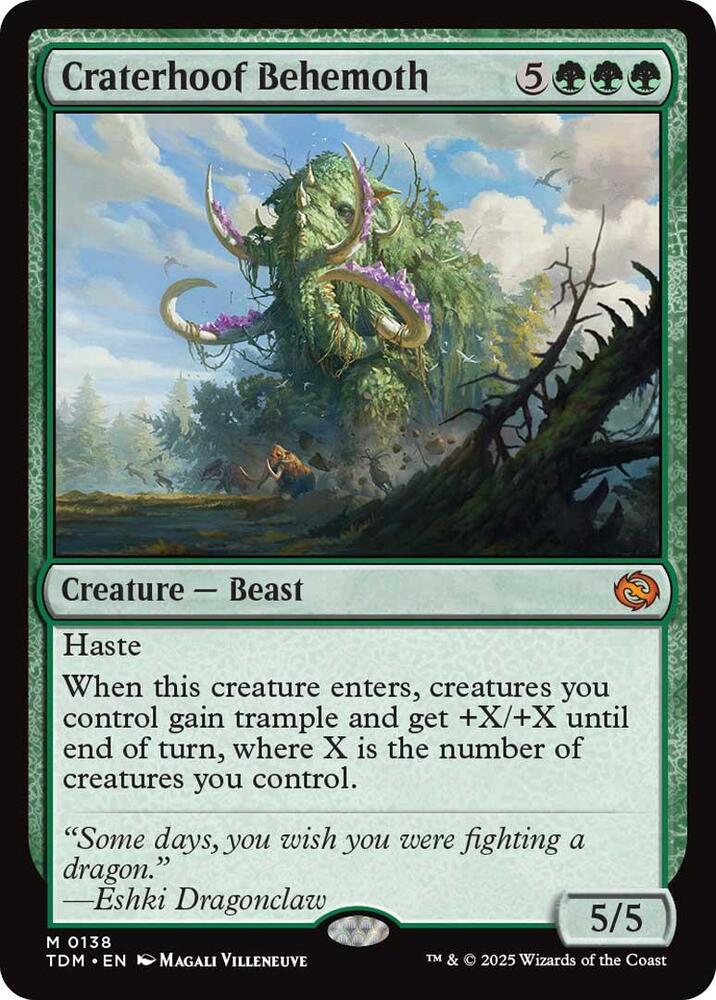 Craterhoof Behemoth 138 Mythic Tarkir: Dragonstorm NM/M