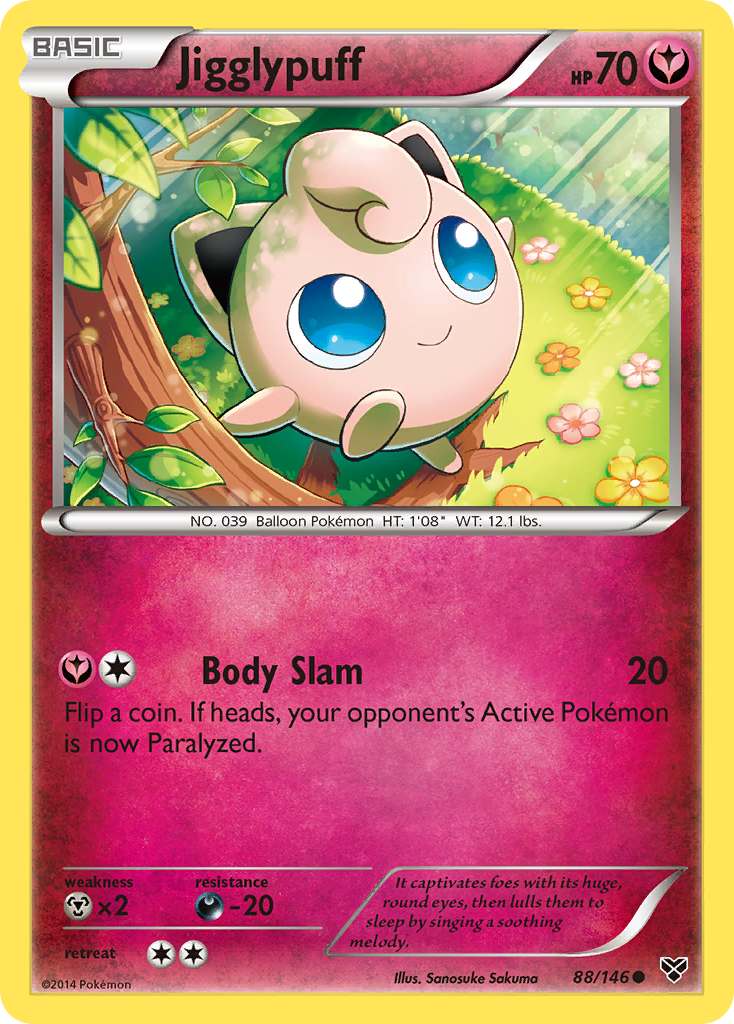 Jigglypuff 88/146 Common XY Base Set NM/M