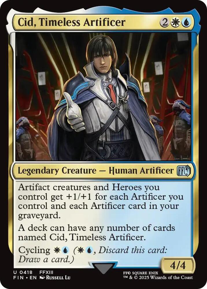 Cid, Timeless Artificer (0418) 418 Uncommon FINAL FANTASY NM/M