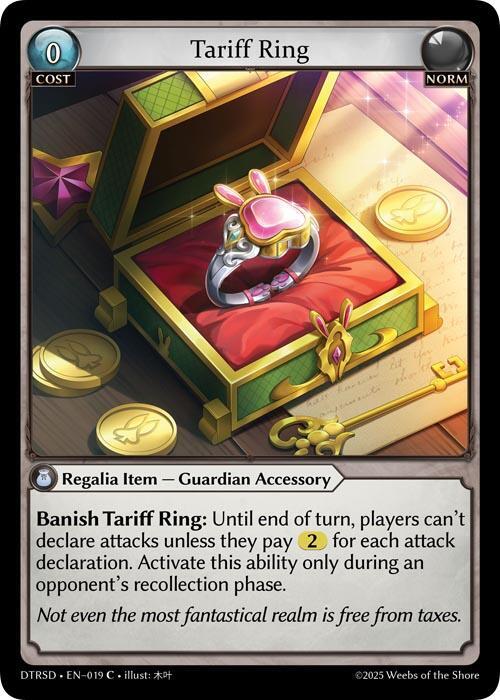Tariff Ring 19 Common Distorted Reflections Starter Decks NM/M