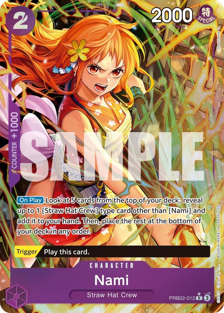 Nami (Alternate Art) PRB02-012 Rare Premium Booster -The Best- Vol. 2 NM/M