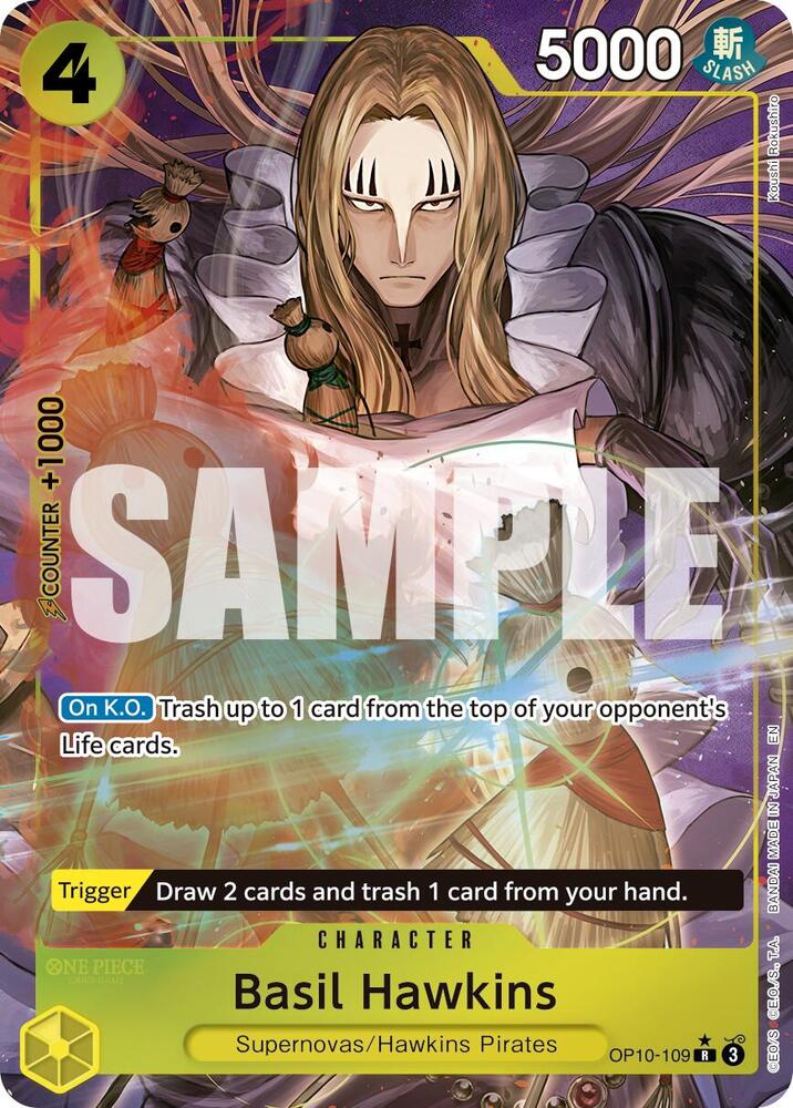 Basil Hawkins (Alternate Art) OP10-109 Premium Booster -The Best- Vol. 2 NM/M