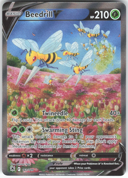 Beedrill V (Alternate Full Art) Ultra Rare SWSH10: Astral Radiance 161/189 NM