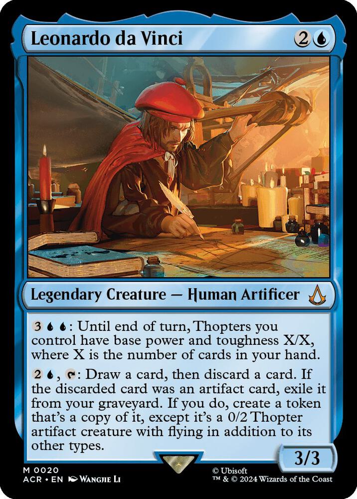 Leonardo da Vinci 20 Mythic Universes Beyond: Assassin's Creed Foil NM/M