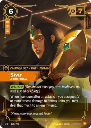 Sivir 120/221 Epic Spiritforged NM/M