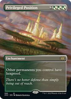 Privileged Position (Borderless) 385 Foil Rare Double Masters 2022 NM/M