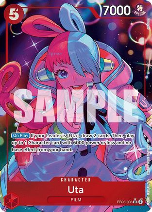 Uta (003) (Alternate Art) EB03-003 Extra Booster: One Piece Heroines Edition NM/M