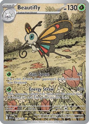 Beautifly 219/217 Illustration Rare Ascended Heroes NM/M