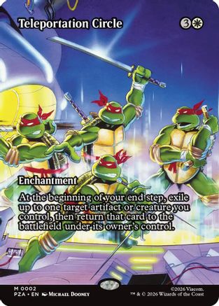 Teleportation Circle (Borderless) 2 Mythic Teenage Mutant Ninja Turtles NM/M