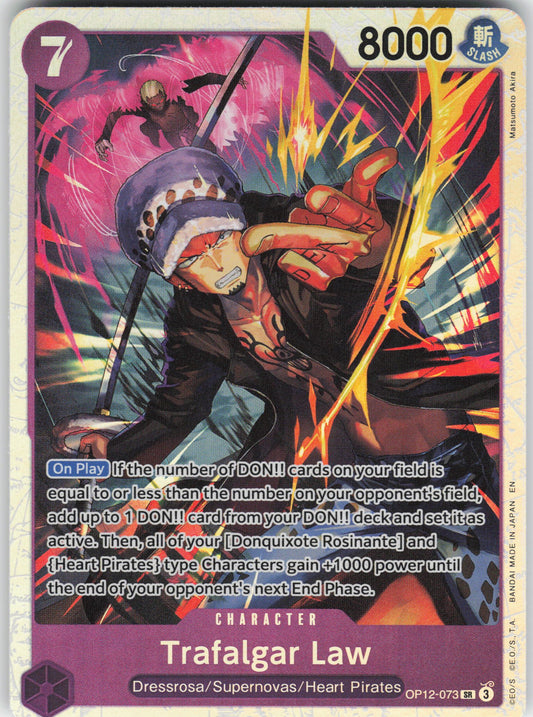 Trafalgar Law (073) SR Legacy of the Master OP12-073 NM