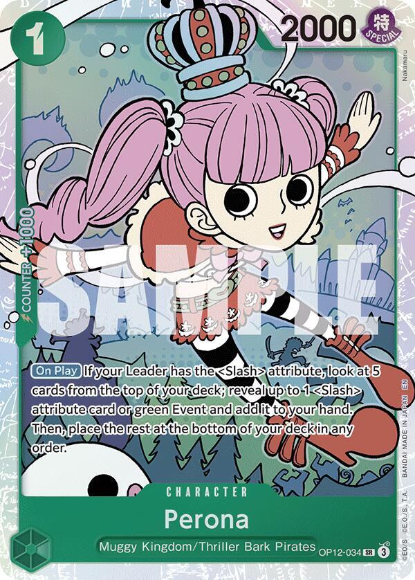 Perona OP12-034 Super Rare Legacy of the Master NM/M