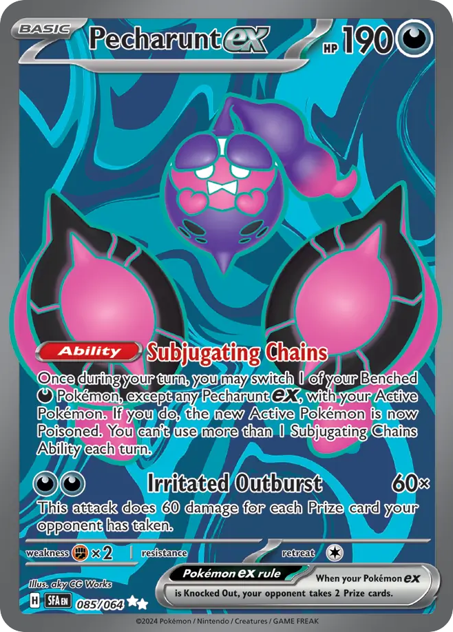 Pecharunt ex 085/064 Ultra Rare Shrouded Fable NM/M